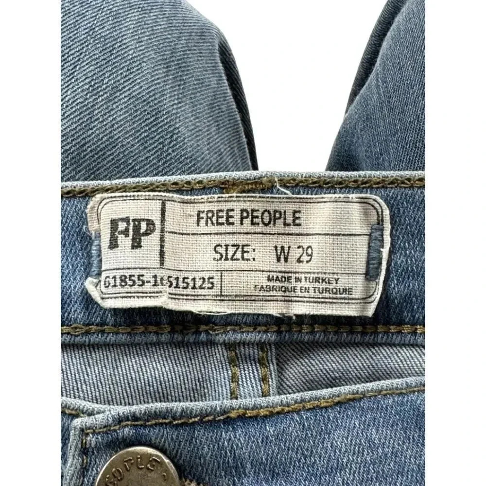 Free People Button Fly Raw Hem Jeans - Picture 4 of 10